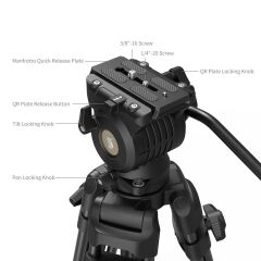 SmallRig 5440 AD14 Ağır Hizmet Tipi Alüminyum Alaşımlı Tripod