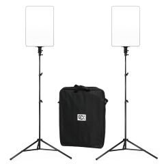 Gdx P300TS BiColor Fotoğrafçılık ve Stüdyo Aydınlatması 80 Watt LED Video Panel Sürekli Işık İkili Set