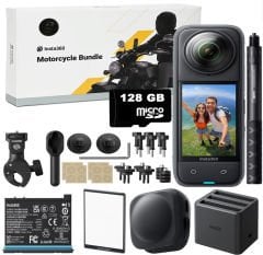 Insta360 X4 Aksiyon Kamerası - Motosiklet Kiti (Power Full Set)