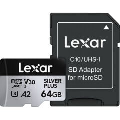 Lexar 64GB Professional SILVER PLUS micro SD Hafıza Kartı