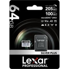 Lexar 64GB Professional SILVER PLUS micro SD Hafıza Kartı