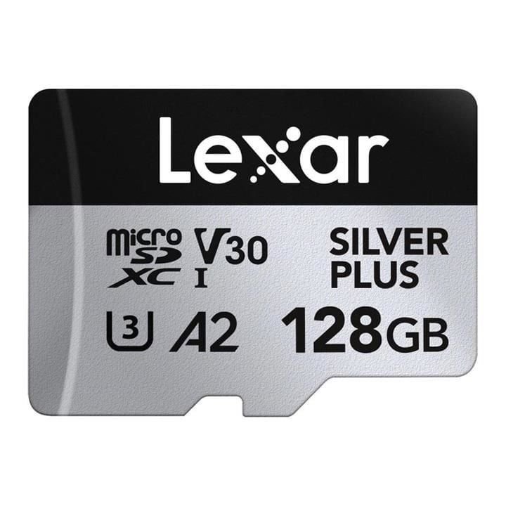 Lexar Professional Silver Plus LMSSIPL128G Class 10 UHS-I U3 A2 V30 128 GB Micro SD Kart
