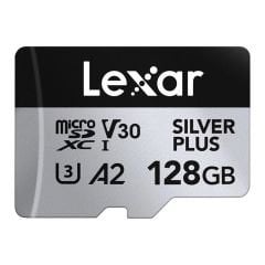 Lexar Professional Silver Plus LMSSIPL128G Class 10 UHS-I U3 A2 V30 128 GB Micro SD Kart