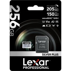 Lexar 256GB Professional SILVER PLUS micro SD Hafıza Kartı