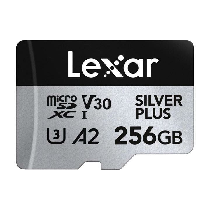 Lexar Professional Silver Plus LMSSIPL256G Class 10 UHS-I U3 A2 V30 256 GB Micro SD Kart