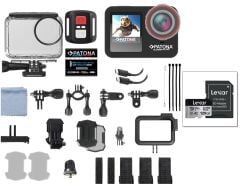 Patona SL5 Aksiyon Kamera Full Kit (128GB Kart)