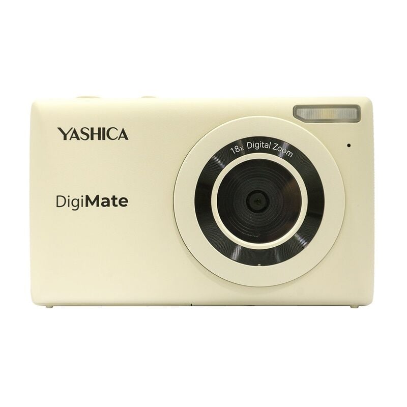 Yashica Digimate Dijital Fotoğraf Makinesi (Krem Beyaz)