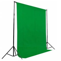 Gdx Seyyar Yeşil Fon Perde (Katlanabilir Kumaş) 3x3 Metre