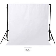 Gdx Seyyar Beyaz Fon Perde (Katlanabilir Kumaş) 3x3 Metre