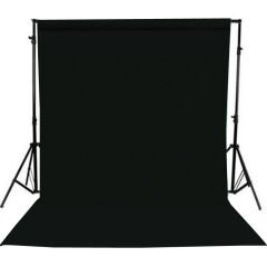 Gdx Seyyar Siyah Fon Perde (Katlanabilir Kumaş) 3x6 Metre