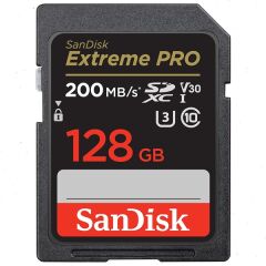 SanDisk 128GB Extreme PRO UHS-I SDXC 200MB/s V30 Hafıza Kartı