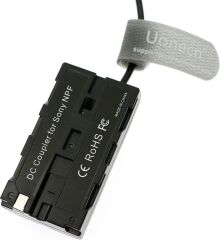 Andoer D-Tap - NP-F550 / F970 DC5521 Sahte Pil Güç Kablosu  Sony Atomos Ninja V Monitör ( 80 cm)