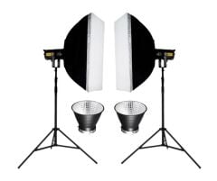 PATONA 4282 COB-300 Watt Bi Color İki'li Kit LED Video Işığı