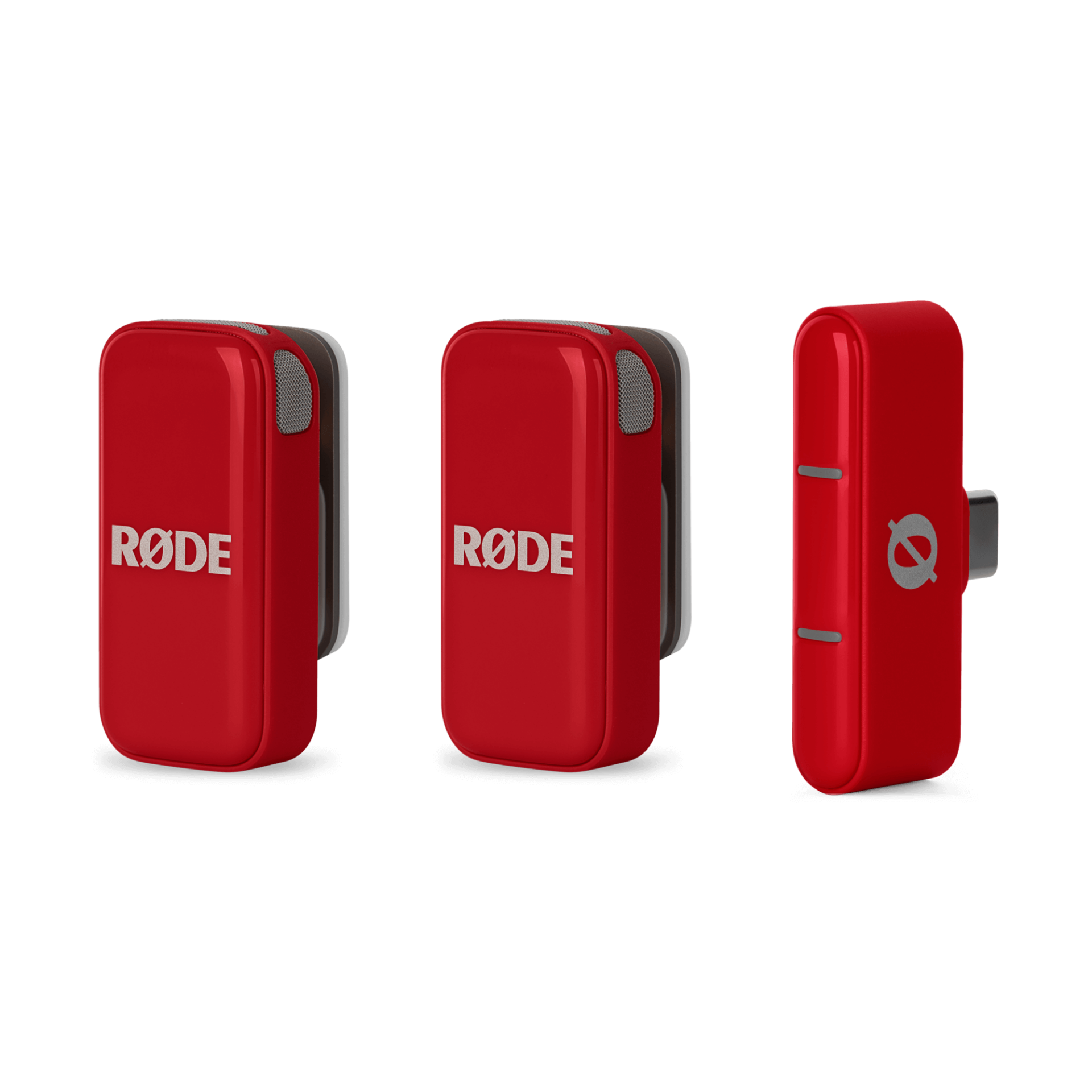 RODE Wireless Micro İkili Kablosuz Yaka Mikrofonu (Type-C) (Kırmızı)