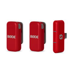 RODE Wireless Micro İkili Kablosuz Yaka Mikrofonu (Type-C) (Kırmızı)