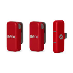 RODE Wireless Micro İkili Kablosuz Yaka Mikrofonu (Type-C) (Kırmızı)