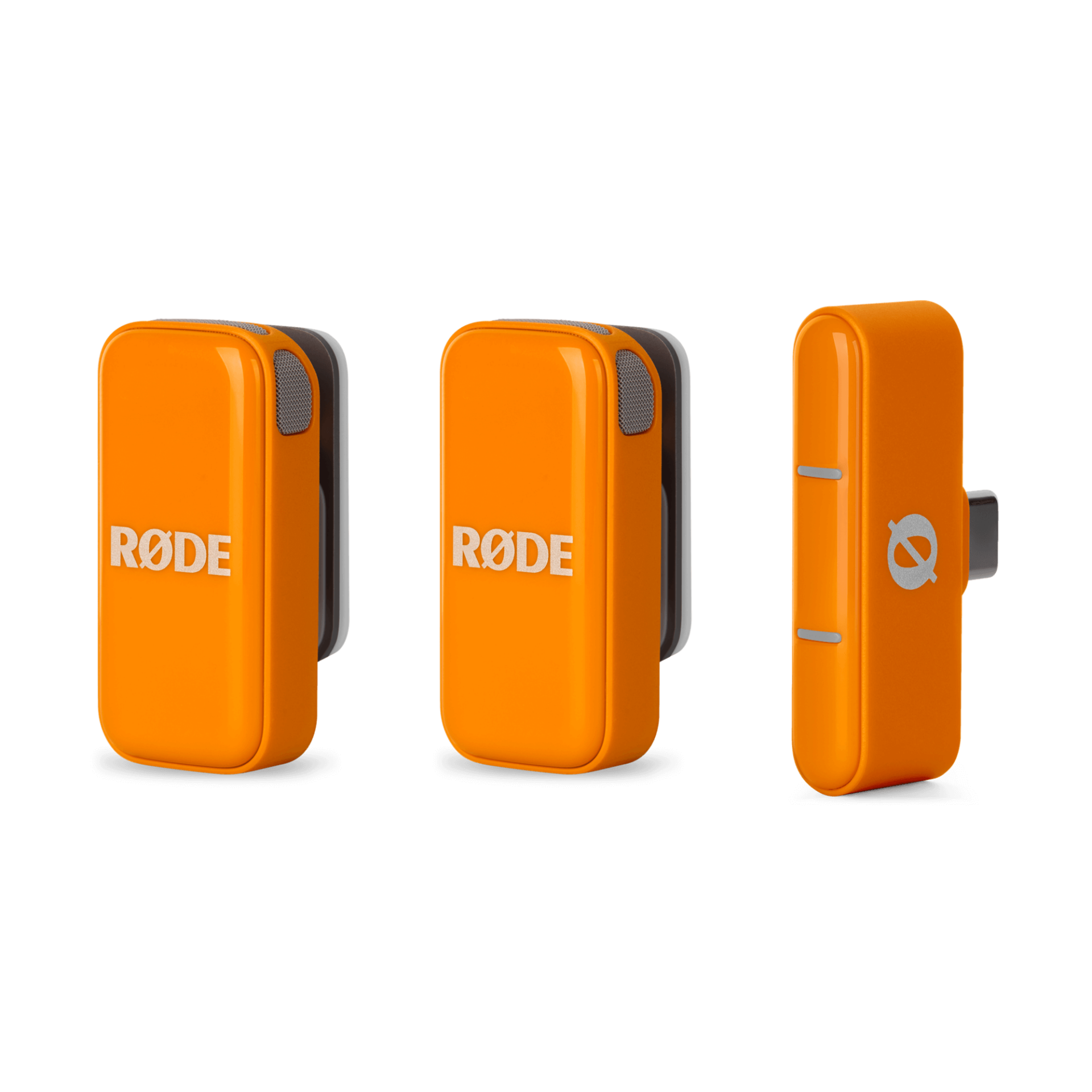 RODE Wireless Micro İkili Kablosuz Yaka Mikrofonu (Type-C) Turuncu