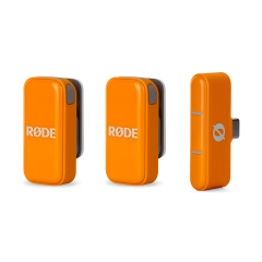 RODE Wireless Micro İkili Kablosuz Yaka Mikrofonu (Type-C) Turuncu