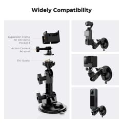 K&F Concept KF31.165 DJI Osmo Pocket 3/4  GoPro Hero 13/12/11/10/9  DJI Osmo Action 3/4/5 /6 Insta360 X5/X4 Vantuz