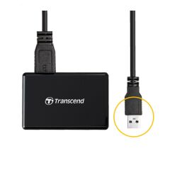 Transcend RDF8 Çoklu Kart Okuyucu SD /microSD /CompactFlash (Type-A)