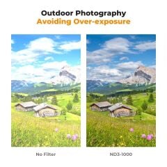 K&F 77mm Nano-D Serisi ND3-ND1000 Filtre (1.5-10 Stop)