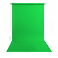 GDX Sabit Kumaş Siyah - Yeşil - Gri 3'lü Fon Perde Seti 2.70x5.80 Metre - Tavan ve Duvar İçin