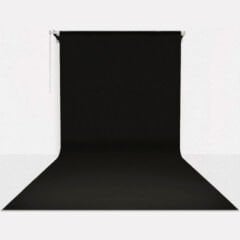 GDX Sabit Kumaş Siyah Fon Perde 2.70x5.80 Metre - Tavan ve Duvar İçin