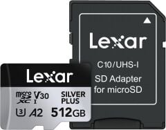 Lexar 512GB Professional SILVER PLUS micro SD Hafıza Kartı