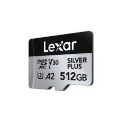 Lexar Professional Silver Plus LMSSIPL512G Class 10 UHS-I U3 A2 V30 512 GB Micro SD Kart