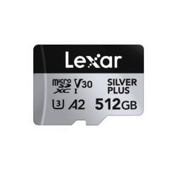 Lexar Professional Silver Plus LMSSIPL512G Class 10 UHS-I U3 A2 V30 512 GB Micro SD Kart