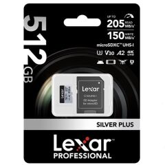 Lexar 512GB Professional SILVER PLUS micro SD Hafıza Kartı