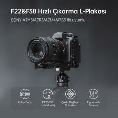 FALCAM F22 F38 Quick Release L Bracket A7M4 A7S3 A7R5 Uyumlu Kamera L Braketi Siyah - C00B2976B