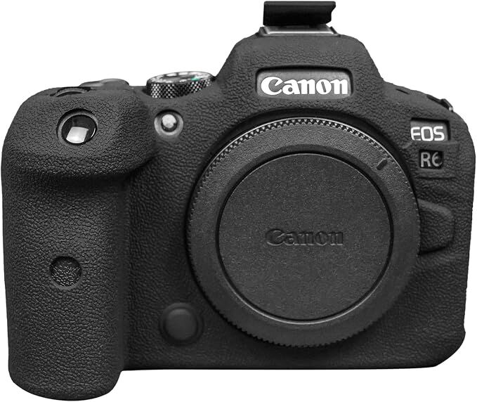 Canon EOS R6 Mark 2 İçin Silikon Kılıf (Siyah)