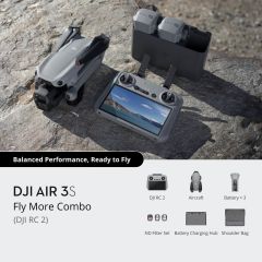 DJI Air 3S Fly More Combo RC 2 Kumandalı Drone