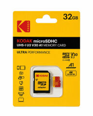 KODAK 32GB UHS-I U3/V30/A1 Micro sd kart