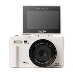 Acton Flip Beyaz Dijital Fotoğraf Makinesi 5K