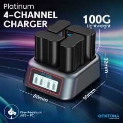 Patona 4155 Nikon EN-EL15 4'lü USB-C Hızlı Şarj Cihazı