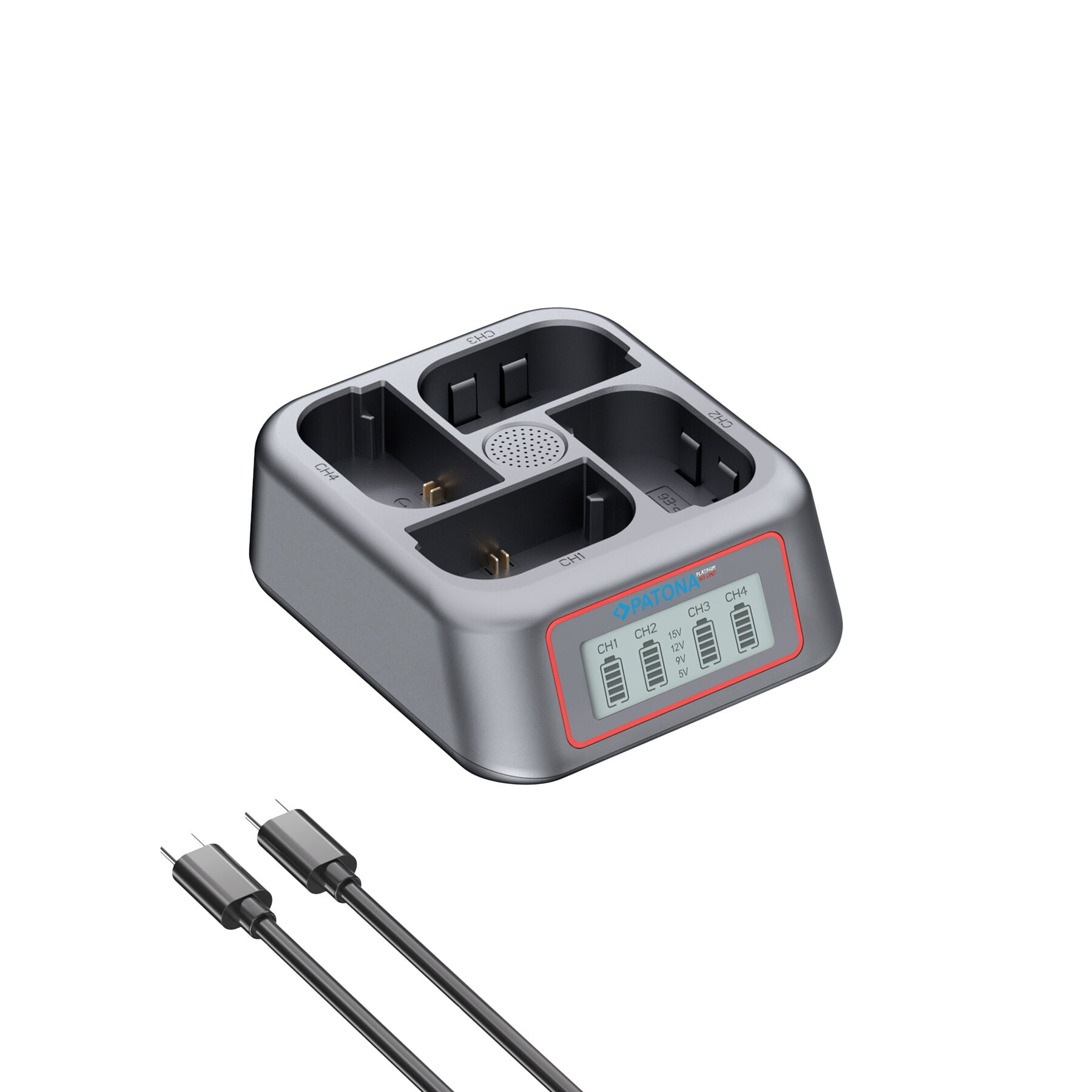 Patona 4178 Canon LP-E6 4'lü USB-C Hızlı Şarj Cihazı