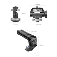 SmallRig 5322 Üst Tutma Kolu ve Monitör Cold Shoe Kiti