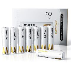 Imuto 3600mWh AA Şarj Edilebilir Lityum Pil (8’li Paket)