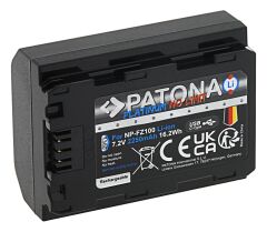 Patona 1360 Platinum Batarya Sony NP-FZ100 with USB-C