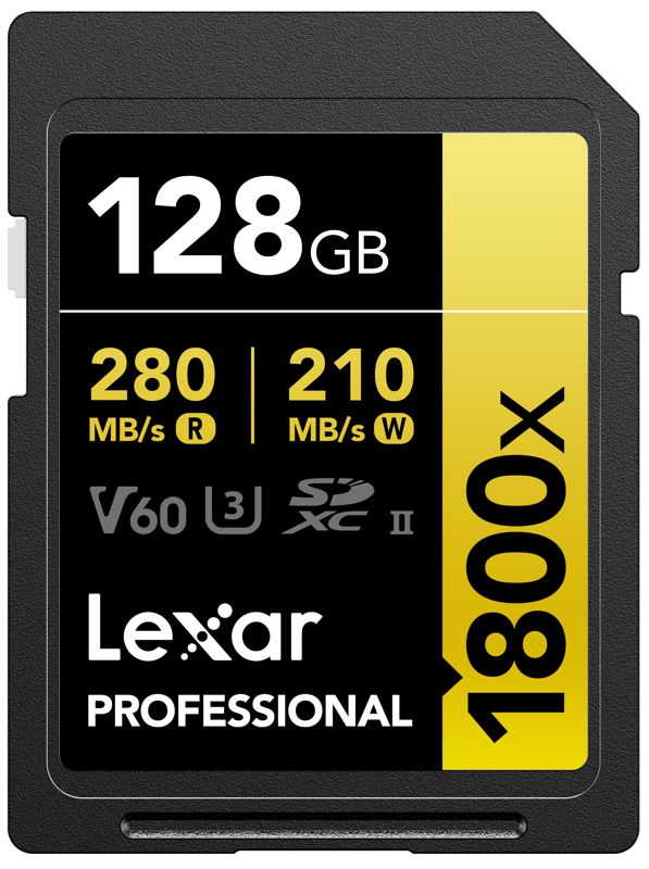 Lexar 128GB Gold Series 1800x Class 10 UHS-II U3 V60 Hafıza Kartı
