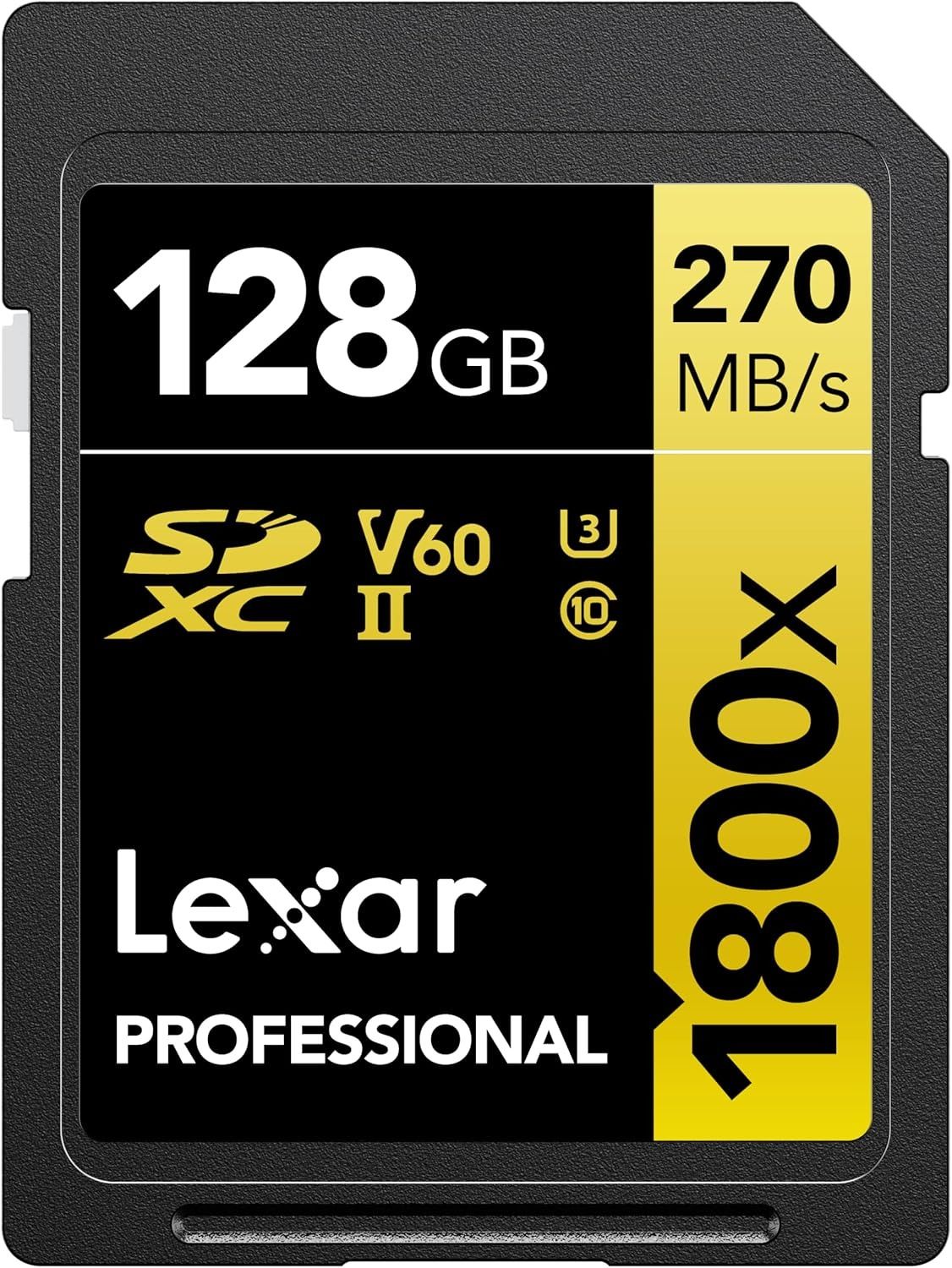 Lexar Gold Series 1800x Class 10 UHS-II U3 V60 128 GB Hafıza Kartı
