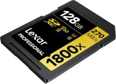 Lexar Gold Series 1800x Class 10 UHS-II U3 V60 128 GB Hafıza Kartı