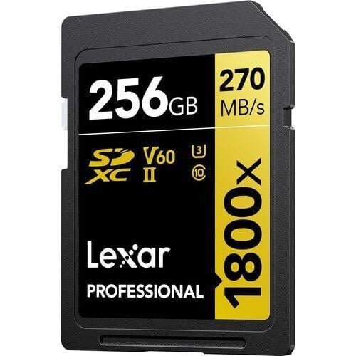 Lexar Gold Series 1800x Class 10 UHS-II U3 V60 256 GB Hafıza Kartı