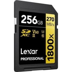 Lexar Gold Series 1800x Class 10 UHS-II U3 V60 256 GB Hafıza Kartı