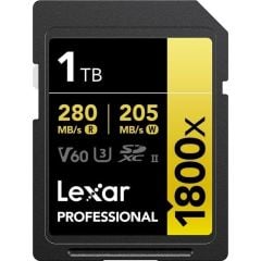 Lexar 1TB Professional 1800x UHS-II SDXC V60 Hafıza Kartı