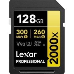 Lexar 128GB Professional 2000x UHS-II SDXC V90 Hafıza Kartı