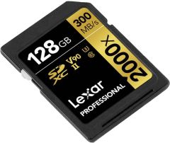 Lexar 128GB Professional 2000x UHS-II SDXC V90 Hafıza Kartı