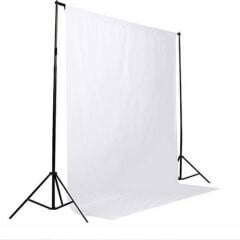 Gdx Seyyar Beyaz Fon Perde (Katlanabilir Kumaş) 3x6 Metre